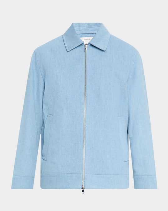Zip-Front Twill Jacket