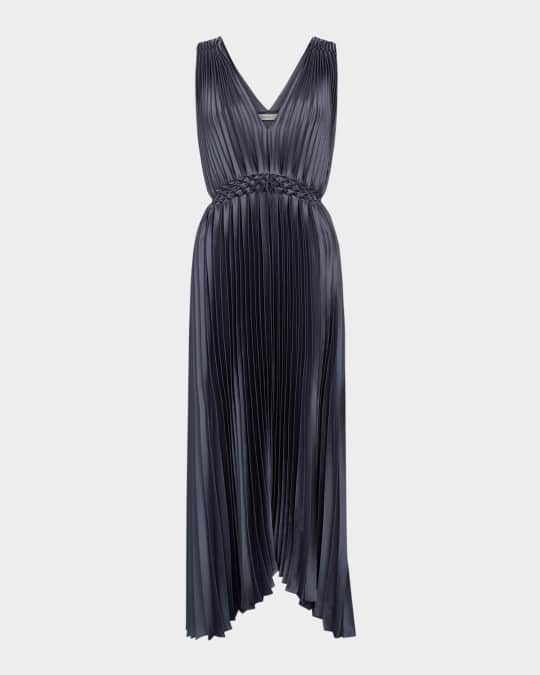 open lace back dress Women's Pleated Cami Dress in Sycamore by Vince