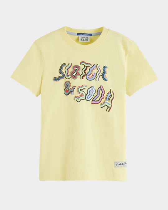 Boy's 3D Graphic-Print Organic Cotton T-Shirt, Size 4-12