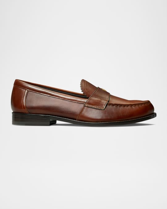 Tory Burch Classic Calfskin Medallion Loafers | Neiman Marcus