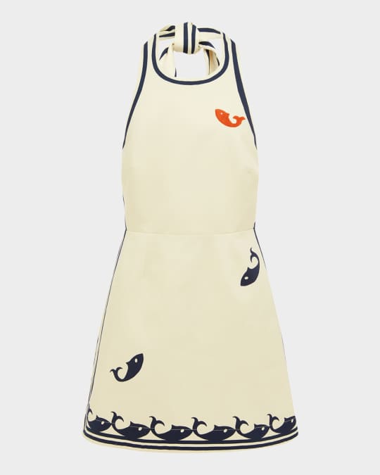 ALEMAIS Marine Halter Mini Dress | Neiman Marcus ALEMAIS Marine Halter Mini Dress | Neiman Marcus