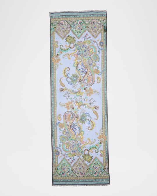 Tosca Silk Paisley Scarf
