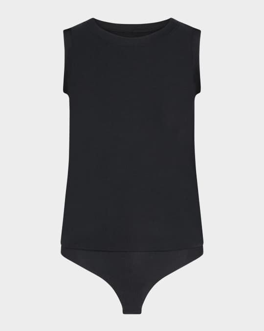 Essential Cotton Muscle Thong Bodysuit