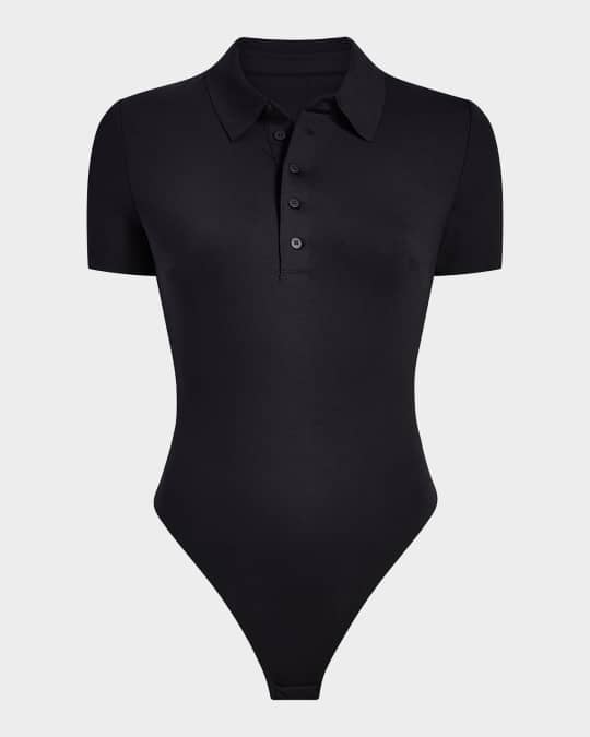 Neoprene Polo Thong Bodysuit
