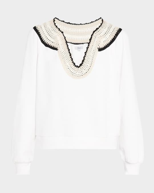 Sava Crochet-Trim Sweatshirt