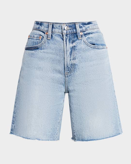 Kaylee Frayed Denim Shorts