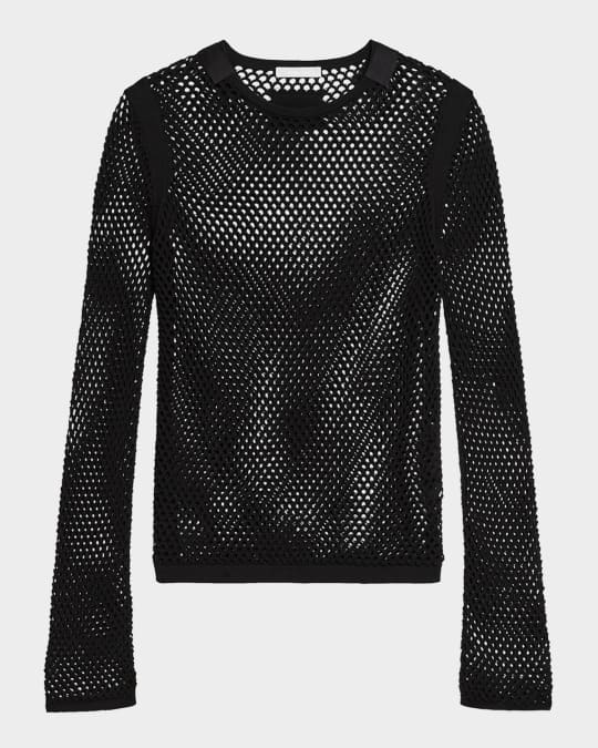 トップス helmut lang mesh knit archive Helmut Lang Vintage Sheer Mesh T-Shirt size 42 made in