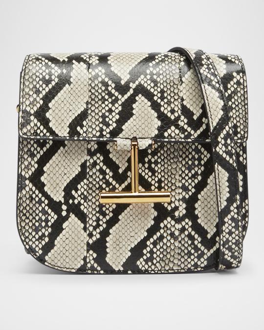 TOM FORD Tara Mini Crossbody Bag in Python-Printed Leather | Neiman Marcus