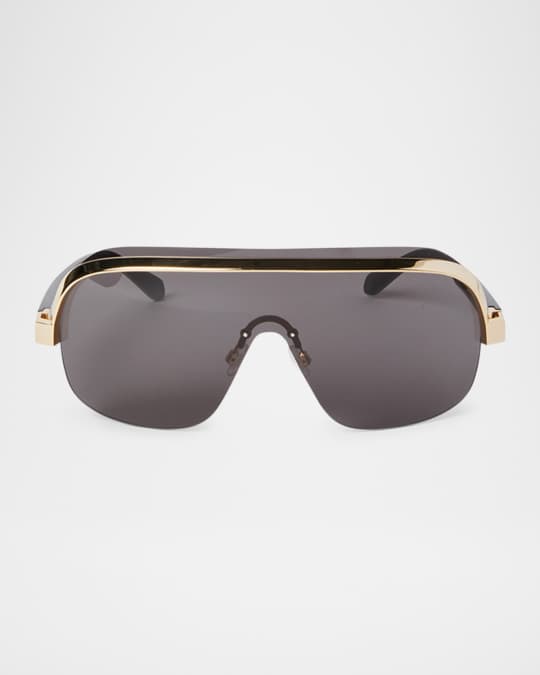 Palm Angels Men's King Acetate and Metal Shield Sunglasses