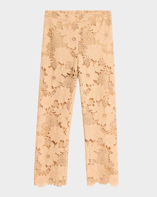 Le Superbe Suntan Lace Camp Pants | Neiman Marcus
