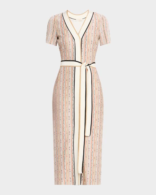Ronda Sequined Knit Midi Dress