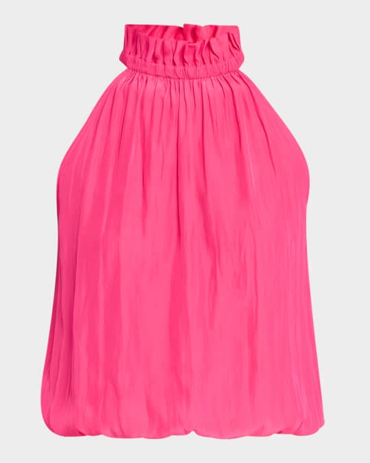 Rowan Ruffled High-Neck Blouse