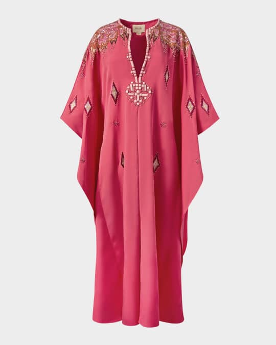 Figue Autumn Embellished Maxi Kaftan Dress | Neiman Marcus