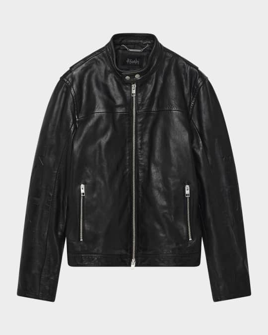 Men's Stinger Leather Biker Jacket