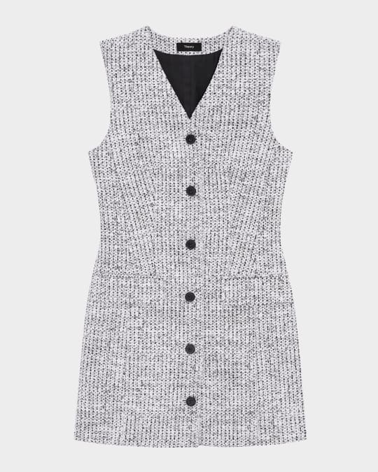 Tweed Sleeveless Blazer Dress