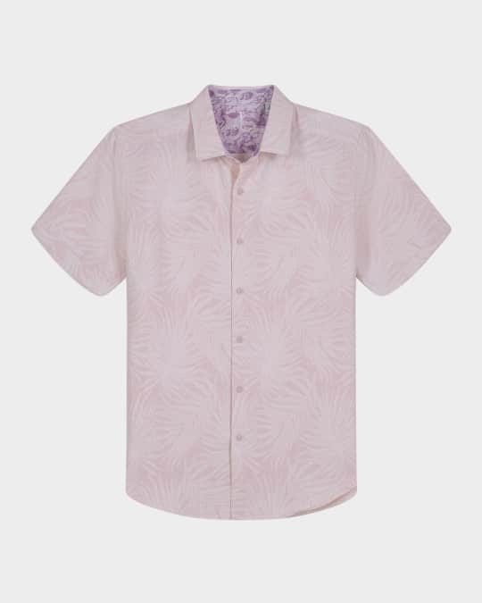 Men's Royal Palms Jacquard Short-Sleeve Shirt