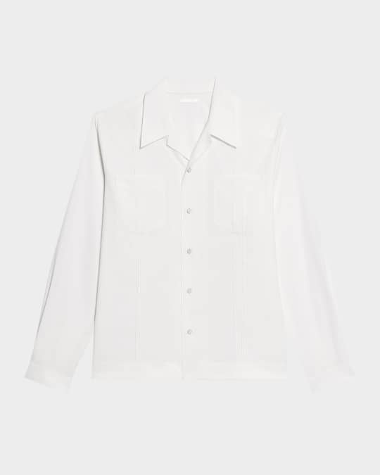 Men's Poplin Summer Casual Button-Down Shirt