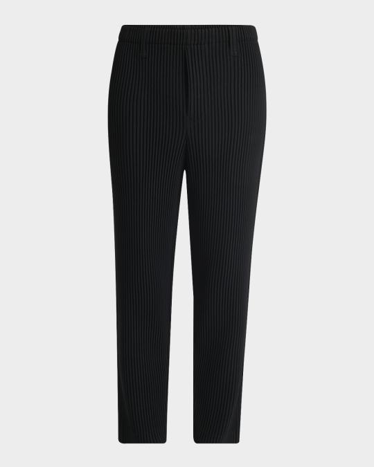 HOMME PLISSÉ ISSEY MIYAKE Homme Plisse Issey Miyake Men's Pleated Pull-On Pants | Neiman Marcus