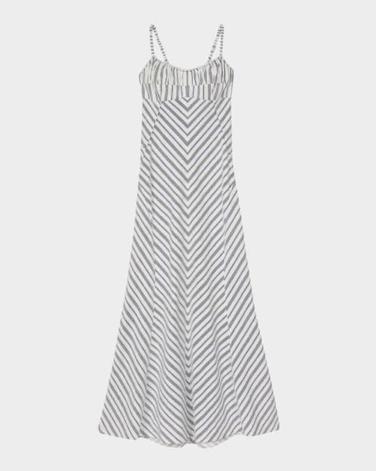 Sandro Carinia Striped Maxi Dress | Neiman Marcus