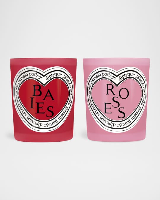 DIPTYQUE Limited Edition Valentines Baies and Roses Duo Scented