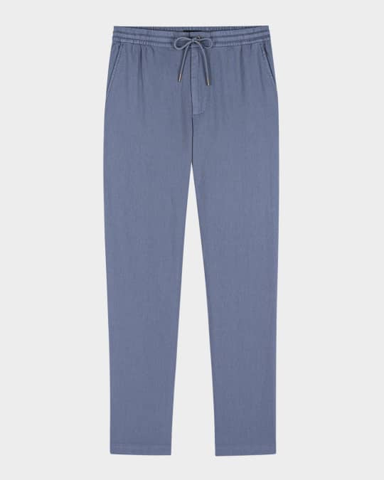 Rails Men's Callum Cotton and Linen Drawstring Pants | Neiman Marcus