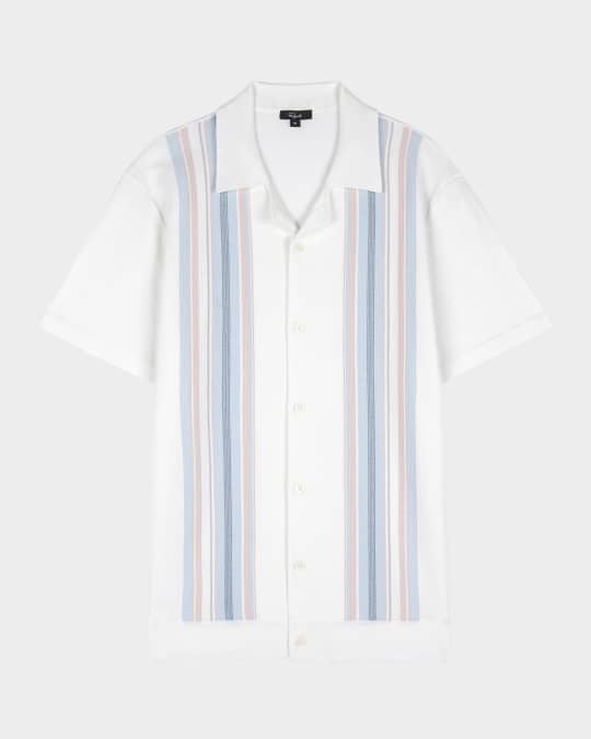 Men's Silas Knit Button-Down Shirt