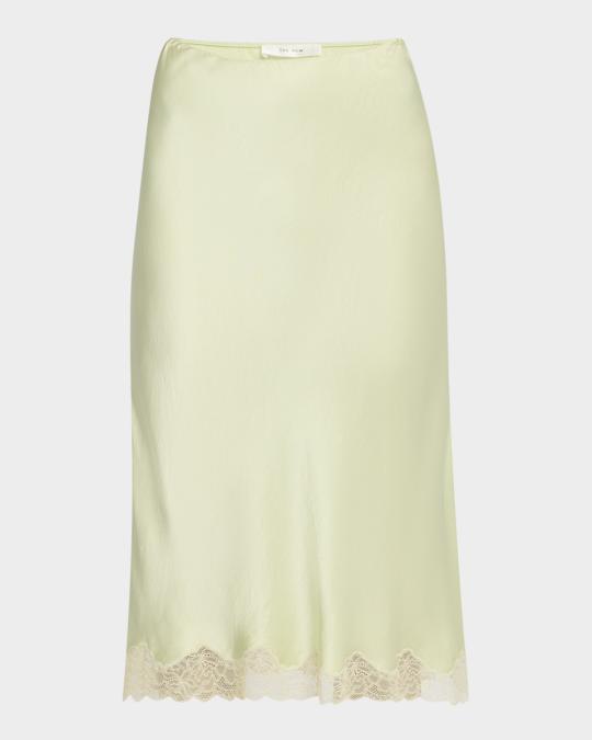 The Row Irene Silk Slip Skirt | Neiman Marcus