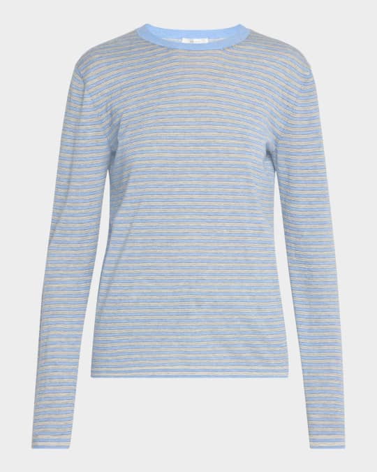 THE ROW Juhi Stripe Cashmere-Blend Top | Neiman Marcus