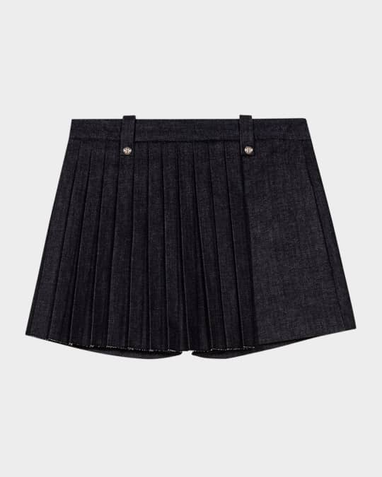 Iuplim Pleated Denim Skort