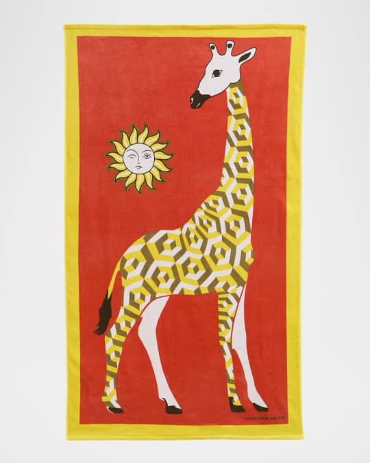 Giraffe Beach Towel, 40" x 70"