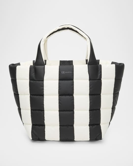 Porter Medium Padded Marshmallow Stripe Tote Bag