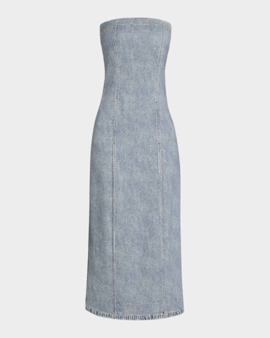 Rag & Bone Jasmine Strapless Miramar Ponte Dress | Neiman Marcus
