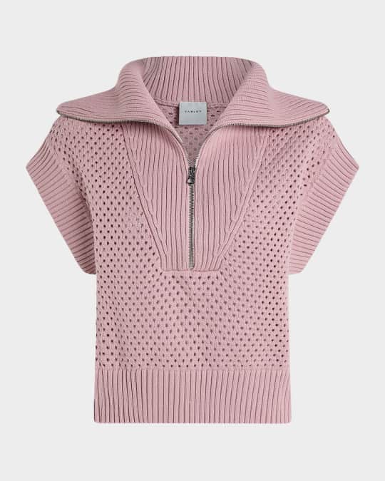 Mila Half-Zip Knit Vest