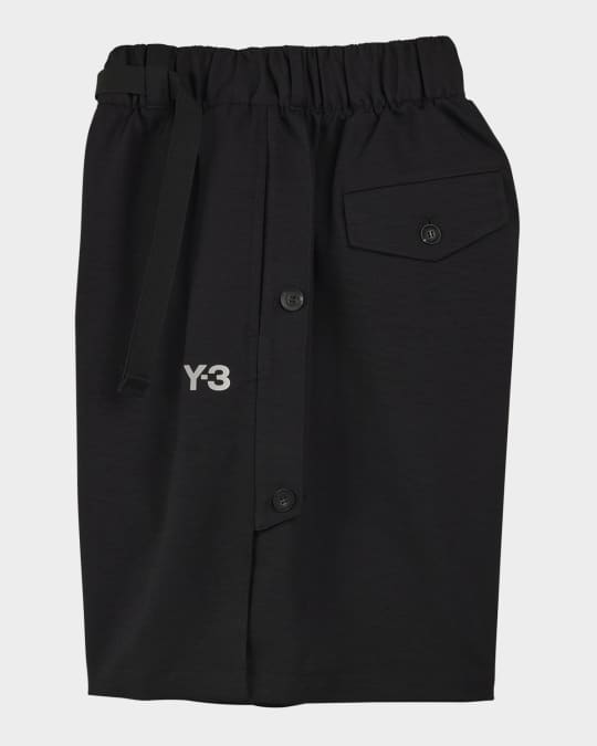 Y-3 Men's Hidden 3-Stripes Track Shorts Neiman Marcus