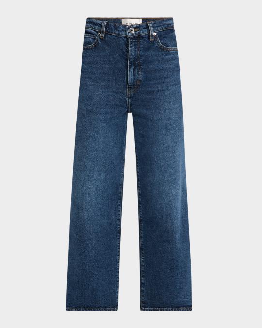 FRAME The Wide Crop Jeans | Neiman Marcus