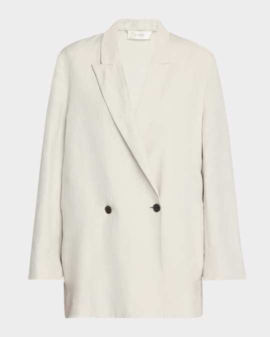 THE ROW Nat Oversized Double-Breasted Jacket | Neiman Marcus