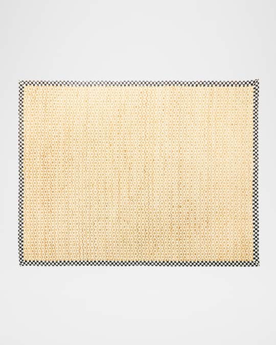 Courtly Check Natural Honeycomb Jute Rug, 8' x 10'