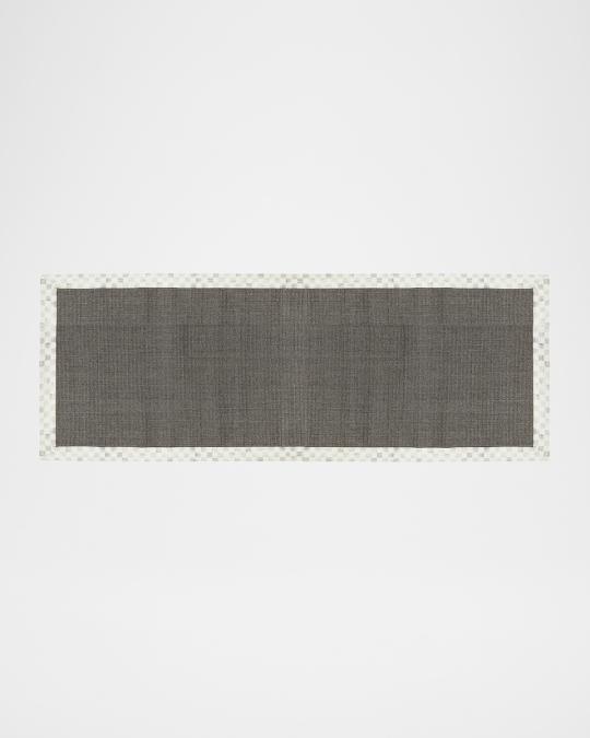 MacKenzie-Childs Sterling Check Sisal Rug, 2'6
