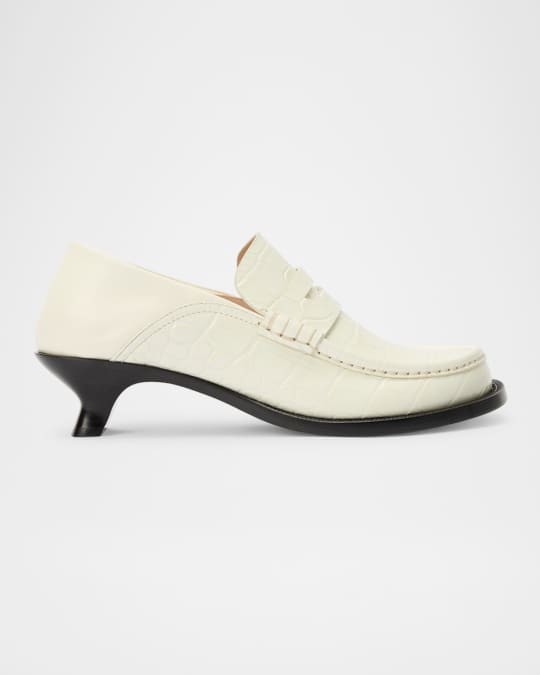 Campo Croco Fold Penny Loafers