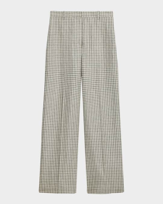 Classic Straight Check Trousers 
