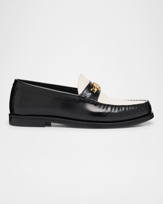 Amiri Men's Two-Tone Leather MA Chain Bit Loafers | Neiman Marcus