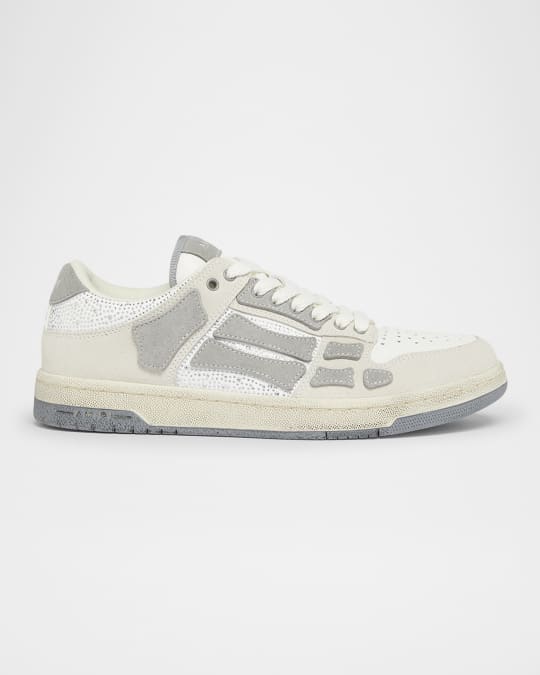 Men's Skel Low Suede Crystal-Embellished Sneakers