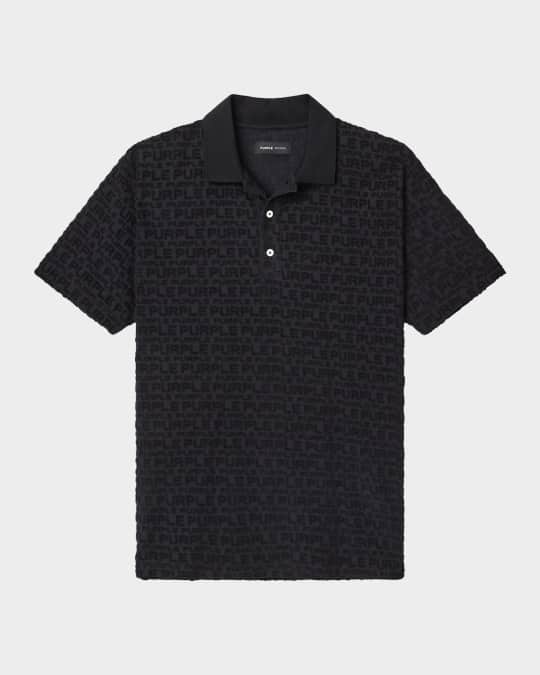 Men's Terry Towel Polo Shirt