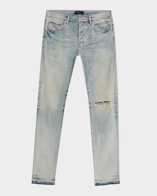 Men's P001 Distressed Jeans