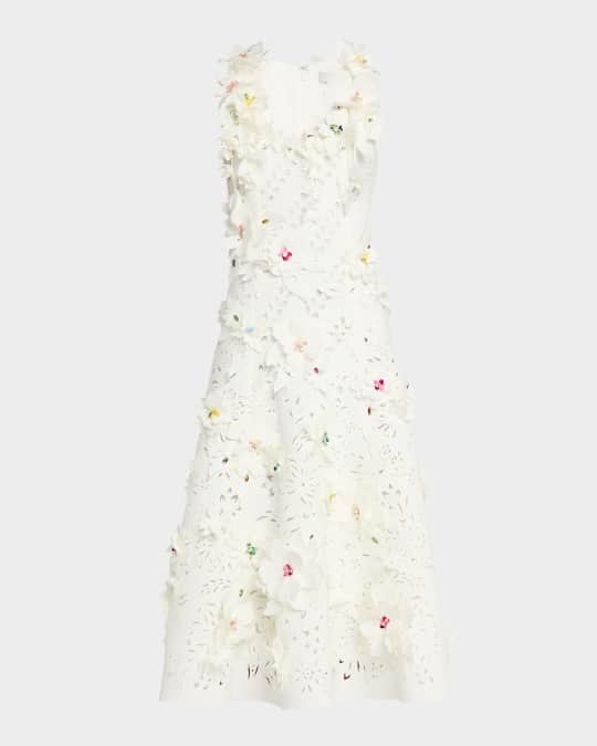 Badgley Mischka Strpls w/flower applique Magenta main image 0