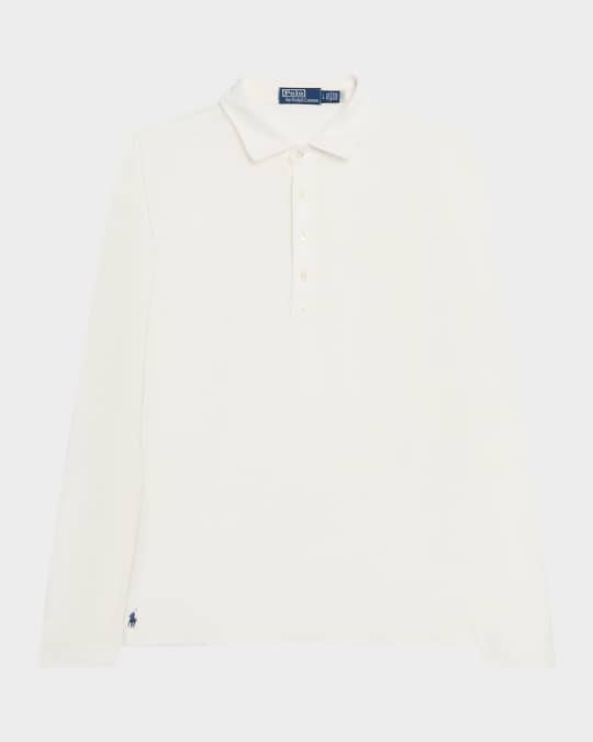 Men's Linen Mesh Polo Shirt