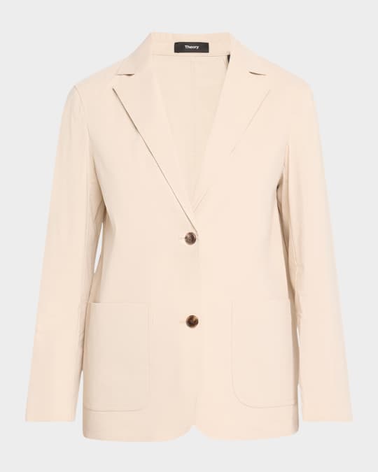 Theory Relaxed Patch Pocket Jacket | Neiman Marcus
