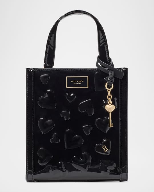 kate spade new york key to my heart mini patent leather tote
