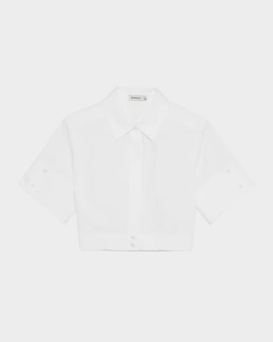 Bernie Pleated Short-Sleeve Shirt