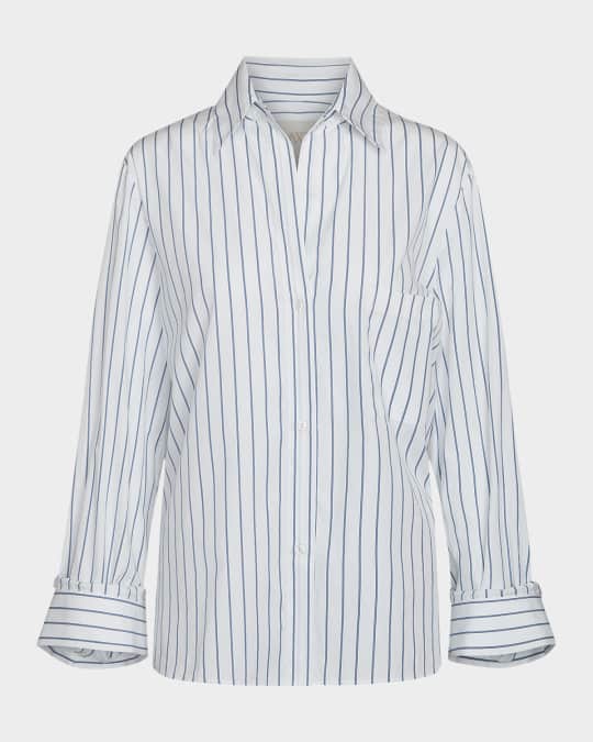 Next Morning Striped Button-Front Shirt 